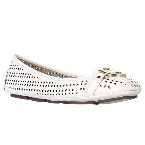 Michael Kors white flats